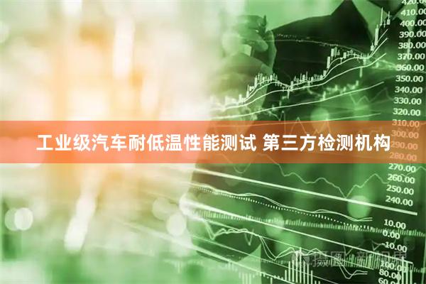工业级汽车耐低温性能测试 第三方检测机构