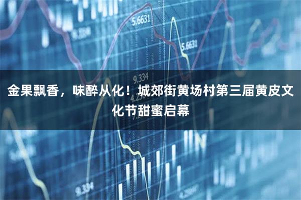 金果飘香，味醉从化！城郊街黄场村第三届黄皮文化节甜蜜启幕